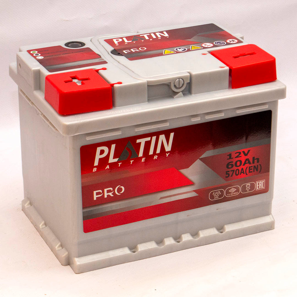 Акумулятор автомобільний Platin Pro 60Аh EN540 плюс зліва<br></br>