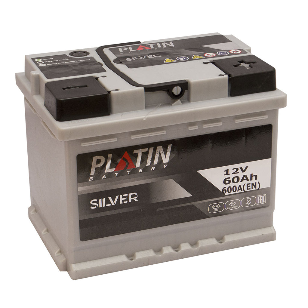 Акумулятор автомобільний Platin 60Аh EN600 плюс справа<br></br>