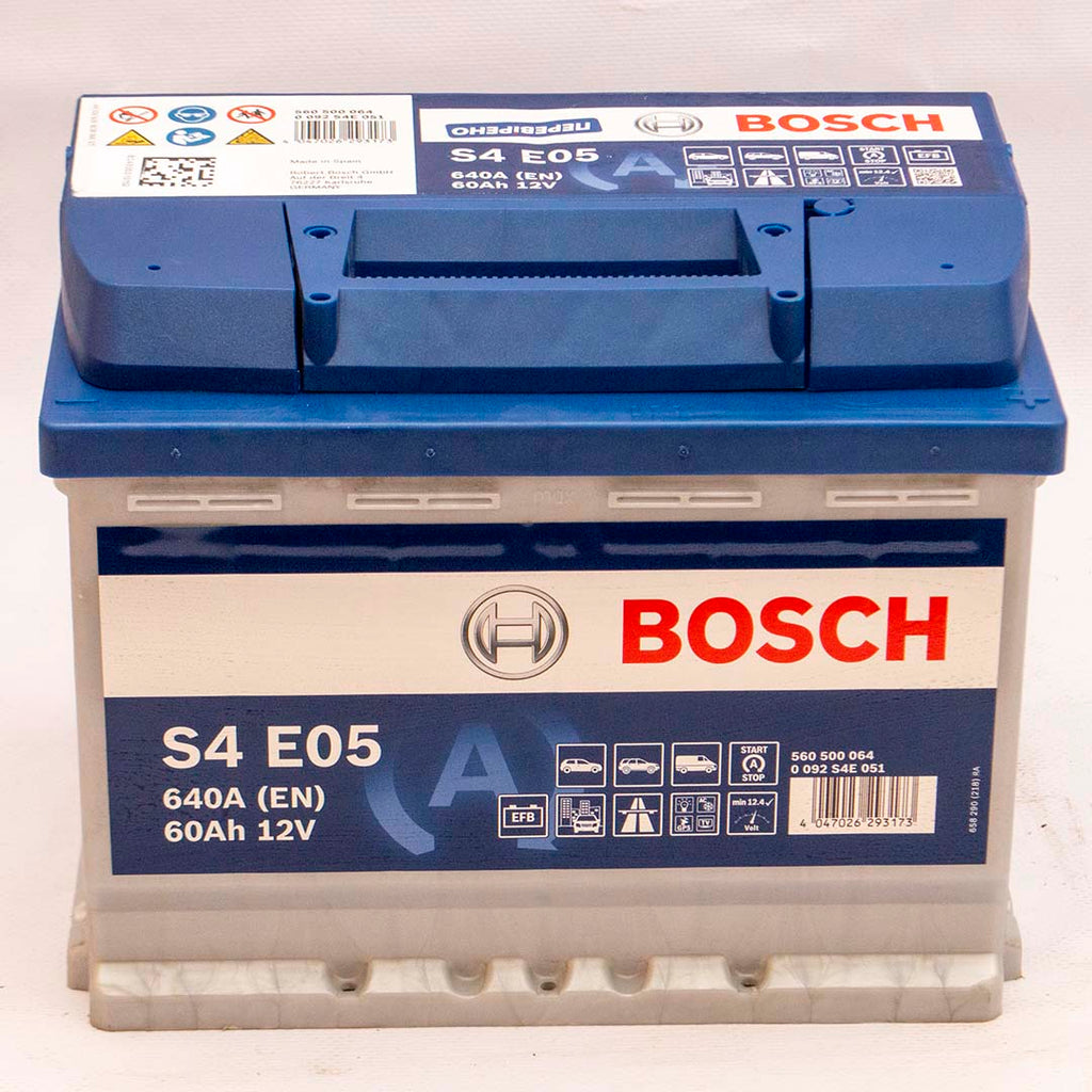 Акумулятор автомобільний Bosch S4E051 EFB 60Аh EN640 плюс справа<br></br>