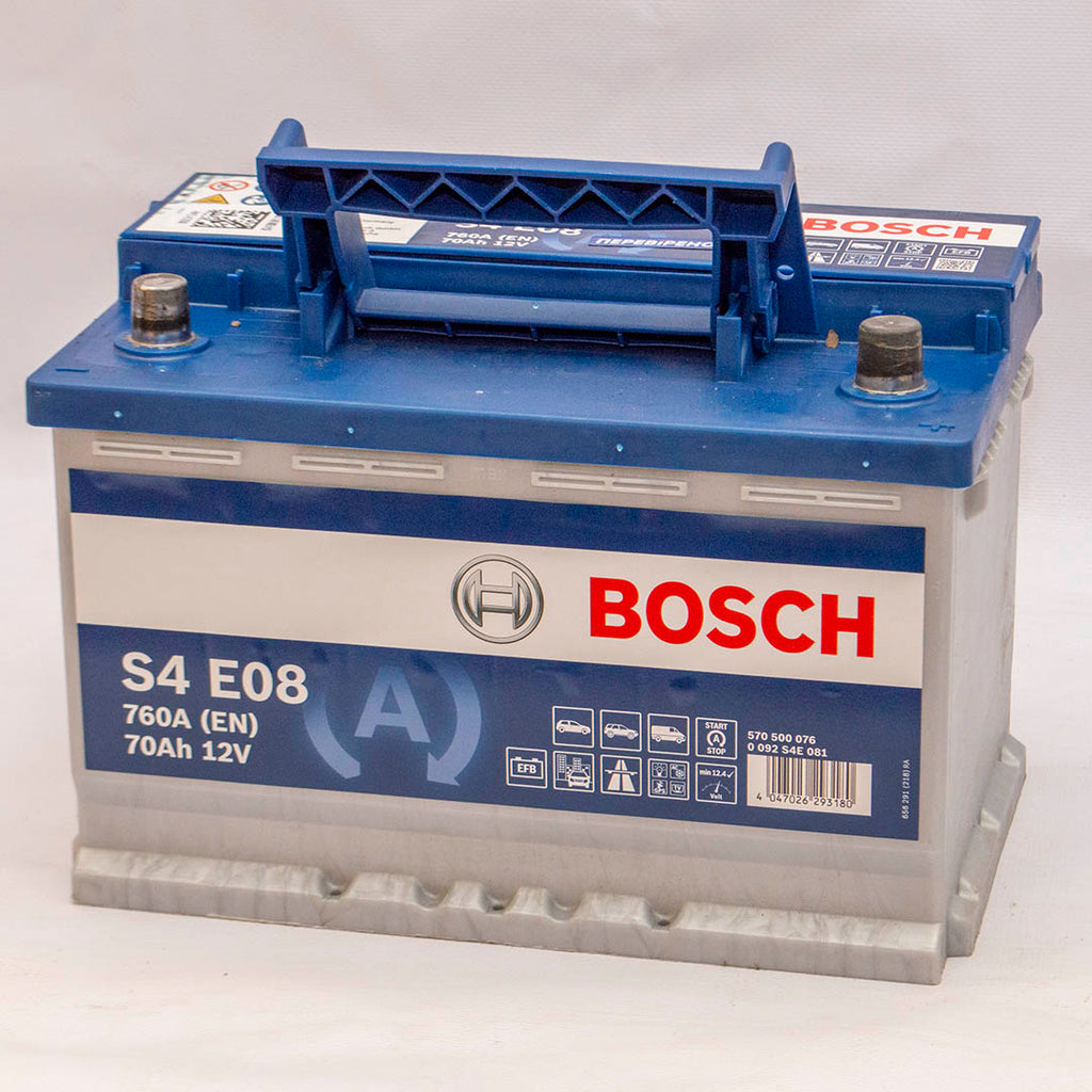 Автомобільний акумулятор Bosch S4E08 EFB 6СТ-70Аh 760A плюс справа (-/+) (0092S4E080)<br></br>