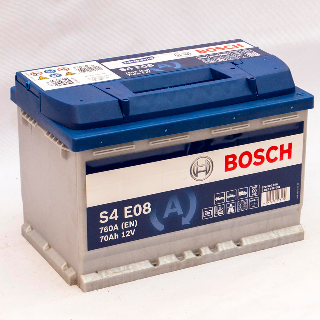 Автомобільний акумулятор Bosch S4E08 EFB 6СТ-70Аh 760A плюс справа (-/+) (0092S4E080)<br></br>