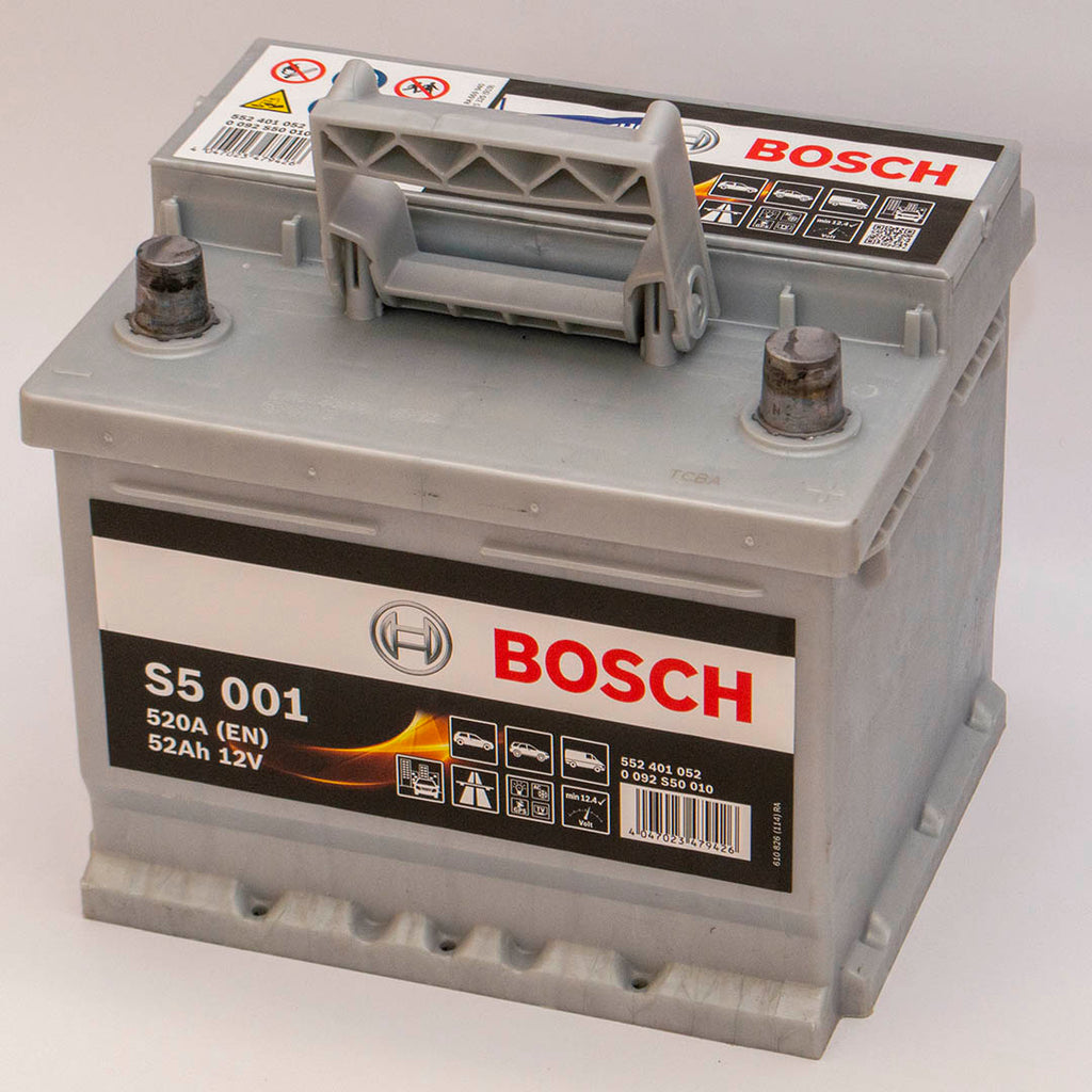 Автомобільний акумулятор Bosch S5001 6СТ-52Аh 520A плюс справа (-/+) (0092S50010)<br></br>