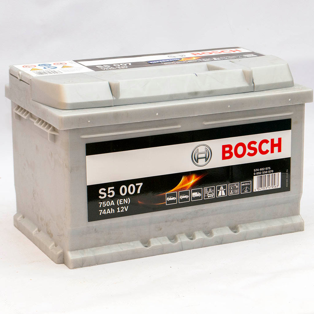 Автомобільний акумулятор Bosch S5007 6СТ-74Аh 750А плюс справа (-/+) (0092S50070)<br></br>